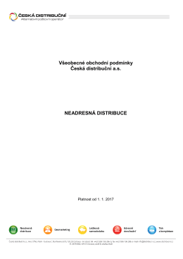 Všeobecné podmínky platné od 1.1.2017 vloženo 24.11.2016