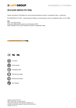 Informace o výrobku  - LAPP KABEL sro