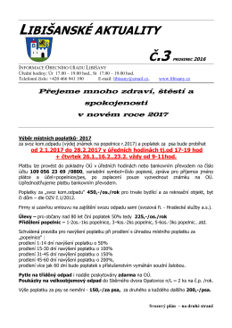 Aktuality 3 prosinec 2016