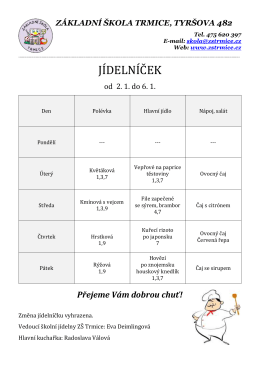 Aktu&aacute;ln&iacute; j&iacute;deln&iacute;ček