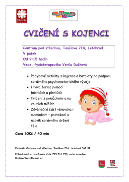 Cvičen&iacute; s kojenci