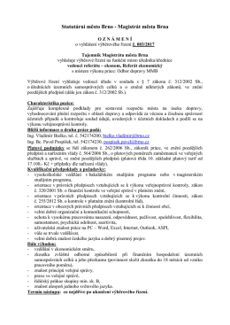 Statut&aacute;rn&iacute; město Brno - Magistr&aacute;t města Brna