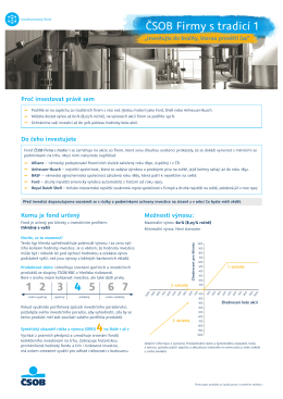 Leták - ČSOB