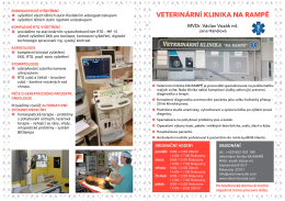 Více informací zde  - Veterinární klinika Zbiroh