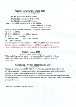 Poplatky 2017