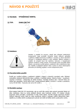 Návod - IVAR CS