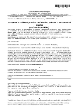 Dražebn&iacute; vyhl&aacute;&scaron;ka