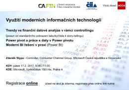 Využití moderních informačních technologií