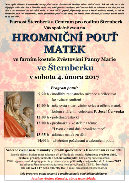 Ženy a matky ve Šternberku nedávno obnovily starobylý zvyk