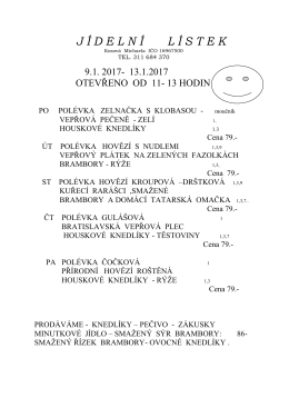 J&iacute;deln&iacute;ček 9.1.