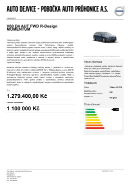 Vytvořit PDF - Auto Dejvice