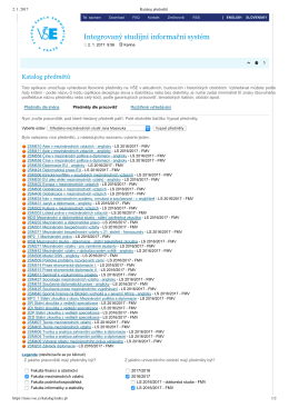 Integrovan&yacute; studijn&iacute; informačn&iacute; syst&eacute;m