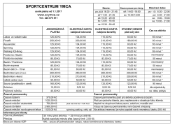SPORTCENTRUM YMCA