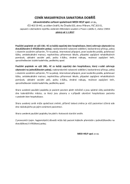 CEN&Iacute;K platn&yacute; od 1.1.2017