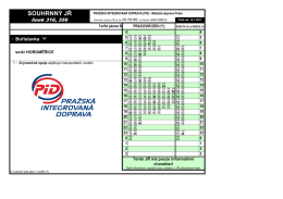 Souhrnný jízdní řád linek 316, 356, směr Horoměřice