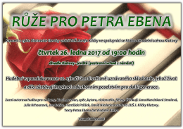 Hudebn&iacute; vzpom&iacute;nka v roce 10. v&yacute;roč&iacute; &uacute;mrt&iacute; světově