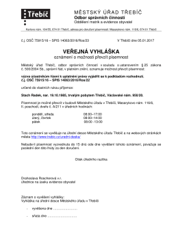 WWW-veřejná vyhláška