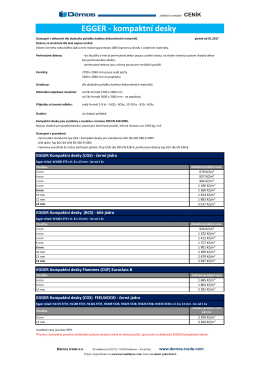 CZ Kompaktn&iacute; desky Egger cen&iacute;k pro z&aacute;kan&iacute;ky Česko Pepa