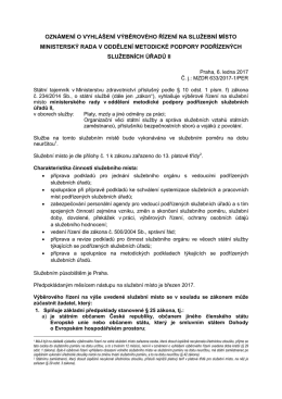 Oznámení - referent - OPS II