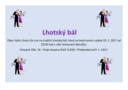04.01.2017 Pozv&aacute;n&iacute; na Lhotsk&yacute; b&aacute;l