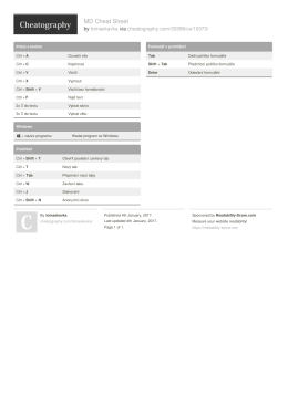 MD Cheat Sheet by tomaskavka