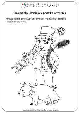 Kominíček, prasátko a čtyřlístek pro štěstí