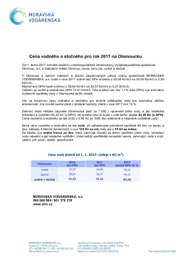 Olomoucko 2017 - MORAVSKÁ VODÁRENSKÁ, as