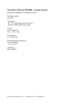 Stavebnice Velleman MK100B - V&aacute;nočn&iacute; stromek