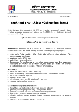 Výběrové řízení