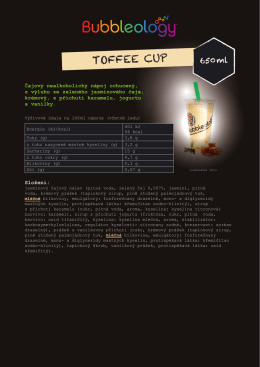toffee cup - Bubbleology