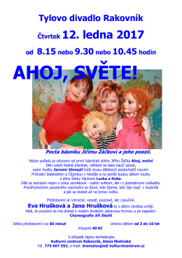 ahoj, světe! - Kulturní centrum Rakovník