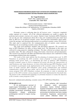 JOM FISIP Volume 4 No.01 Februari 2017 1 By