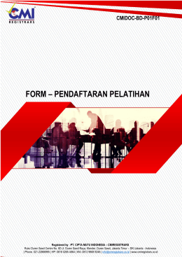 form pelatihan