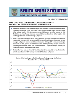 Unduh BRS Ini - Badan Pusat Statistik Kota Batam