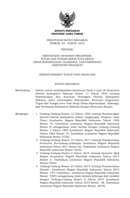 keputusan bupati gresik - sjdih