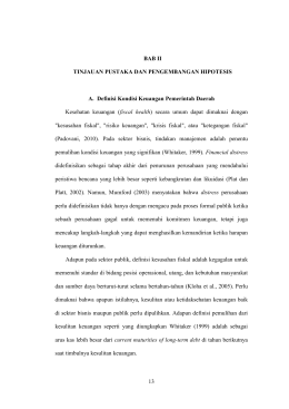 13 BAB II TINJAUAN PUSTAKA DAN PENGEMBANGAN