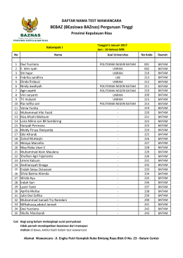 BEBAZ (BEasiswa BAZnas) Perguruan Tinggi