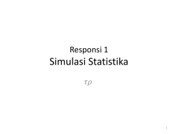 Responsi 1 Simulasi Statistia