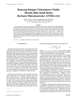 Rancang Bangun Viskosimeter Fluida Metode Bola Jatuh Bebas