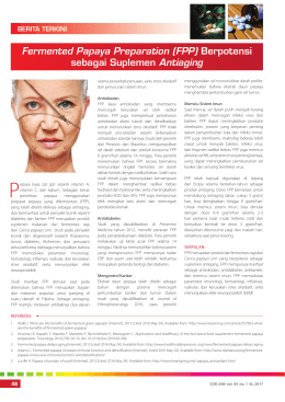 Berpotensi sebagai Suplemen Antiaging