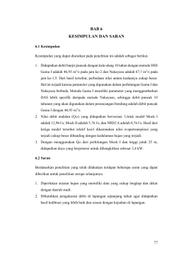 bab 6 kesimpulan dan saran