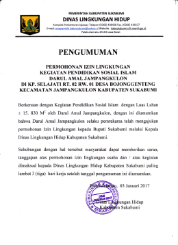 PENGUMUMAN