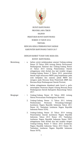 bupati banyuwangi provinsi jawa timur salinan