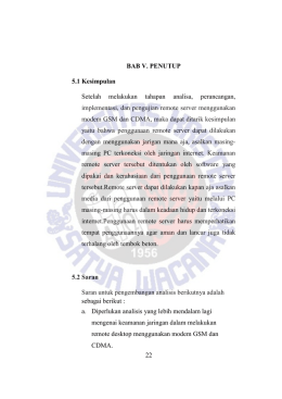 Analisis Perbandingan Pengaruh Penggunaan Remote Server