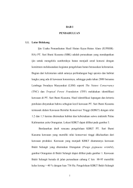 (IUPHHK- HA) PT. Sari Bumi Kusuma