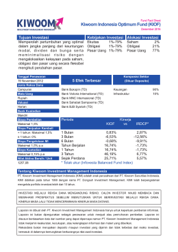 Fund Fact Sheet - Kiwoom Investment Management Indonesia