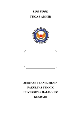 log book tugas akhir - Universitas Halu Oleo