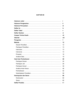 DAFTAR ISI Halaman Judul