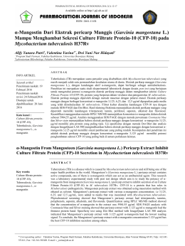 Garcinia mangostana L. - Pharmaceutical Journal of Indonesia