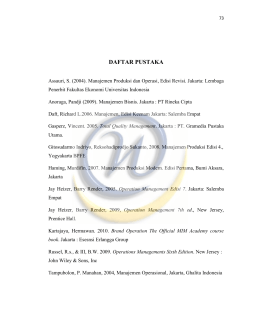 daftar pustaka - Widyatama Repository Home